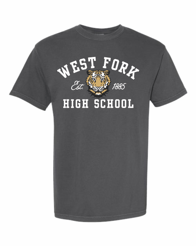 West Fork Tigers High School Comfort Color