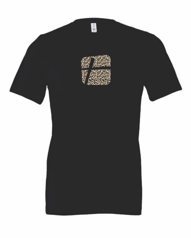 Leopard Black Tee