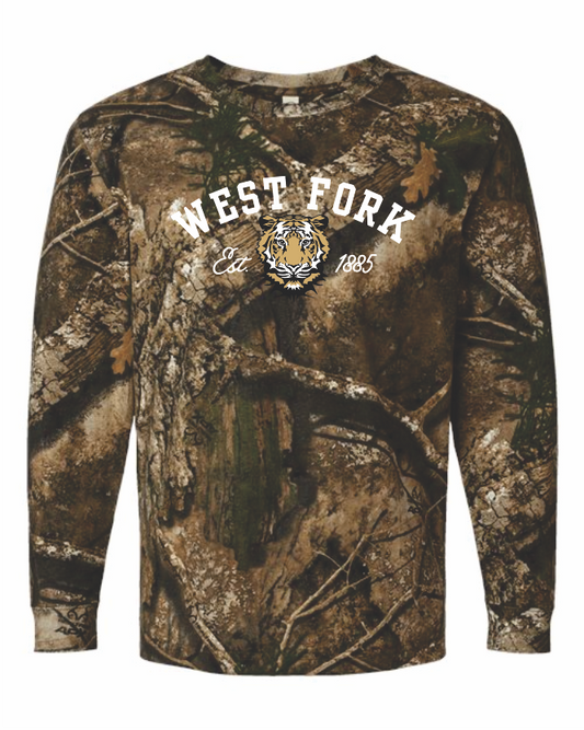West Fork Tigers Long Sleeve - Real Camo