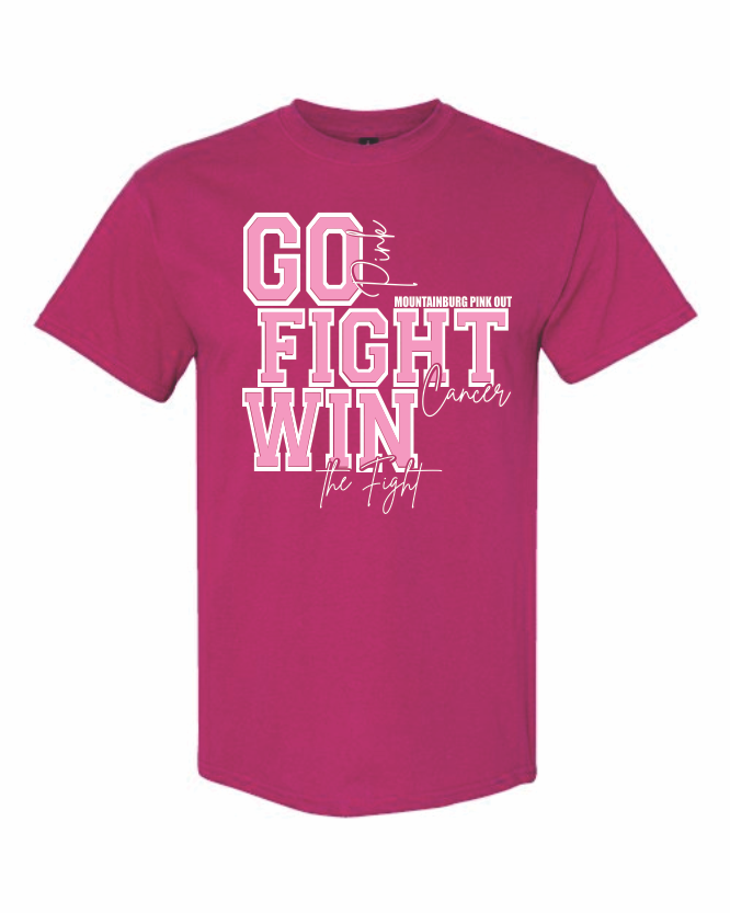 GO FIGHT WIN - Mountainburg Pink Out - TEAM DONA
