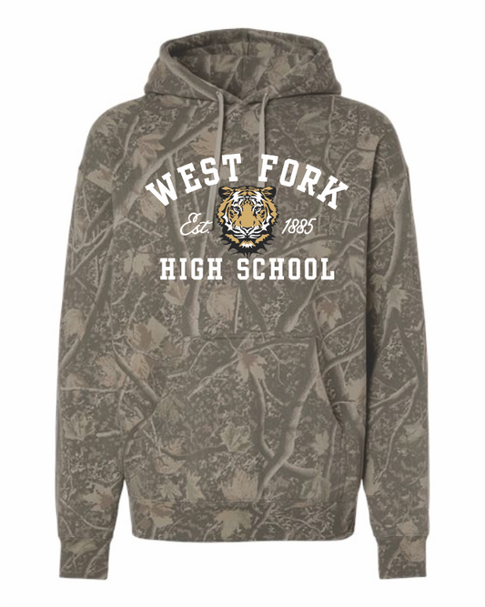 West Fork High School Hoodie - Vintage Camo