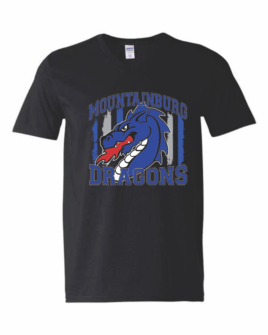 DRAGON FLAG VNECK